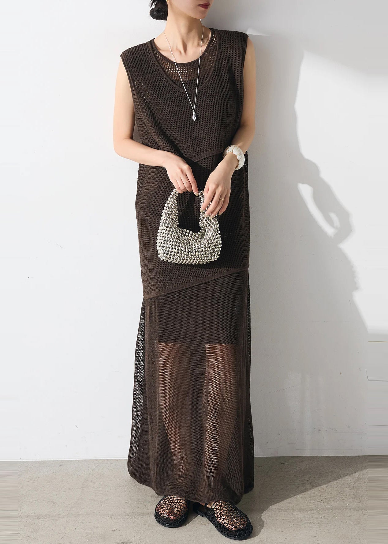 Robe deux pièces tulle brune femme été - EasyApparels