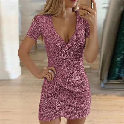 Robe Été Courte et Décolletée ⇒ Robe Plage Été Legère et Décolletée