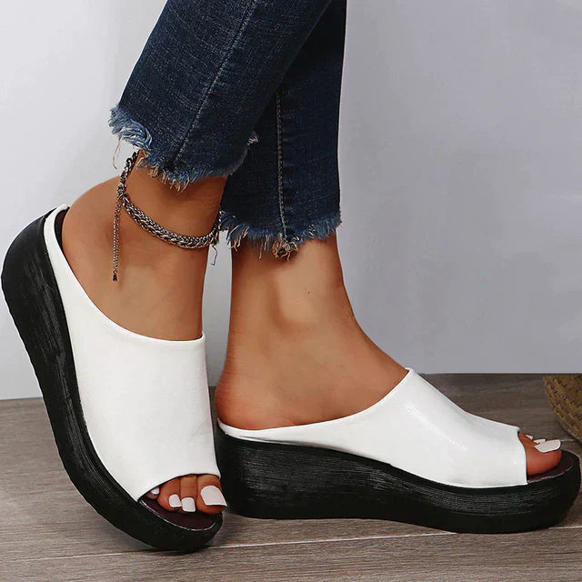 Sandales Été Rouge Brillant pour Femme