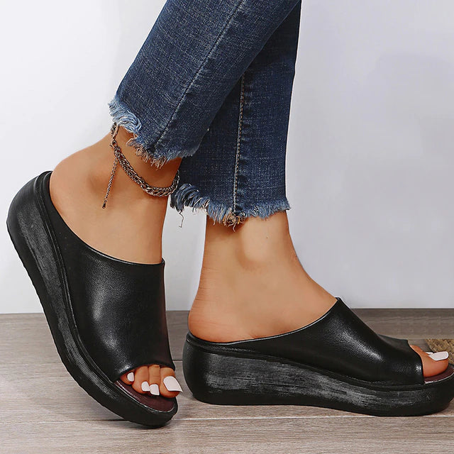 Sandales Été Rouge Brillant pour Femme