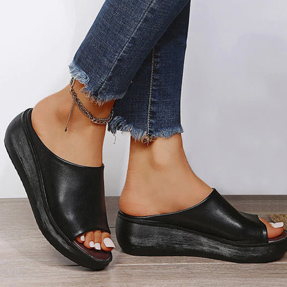 Sandales Été Rouge Brillant pour Femme