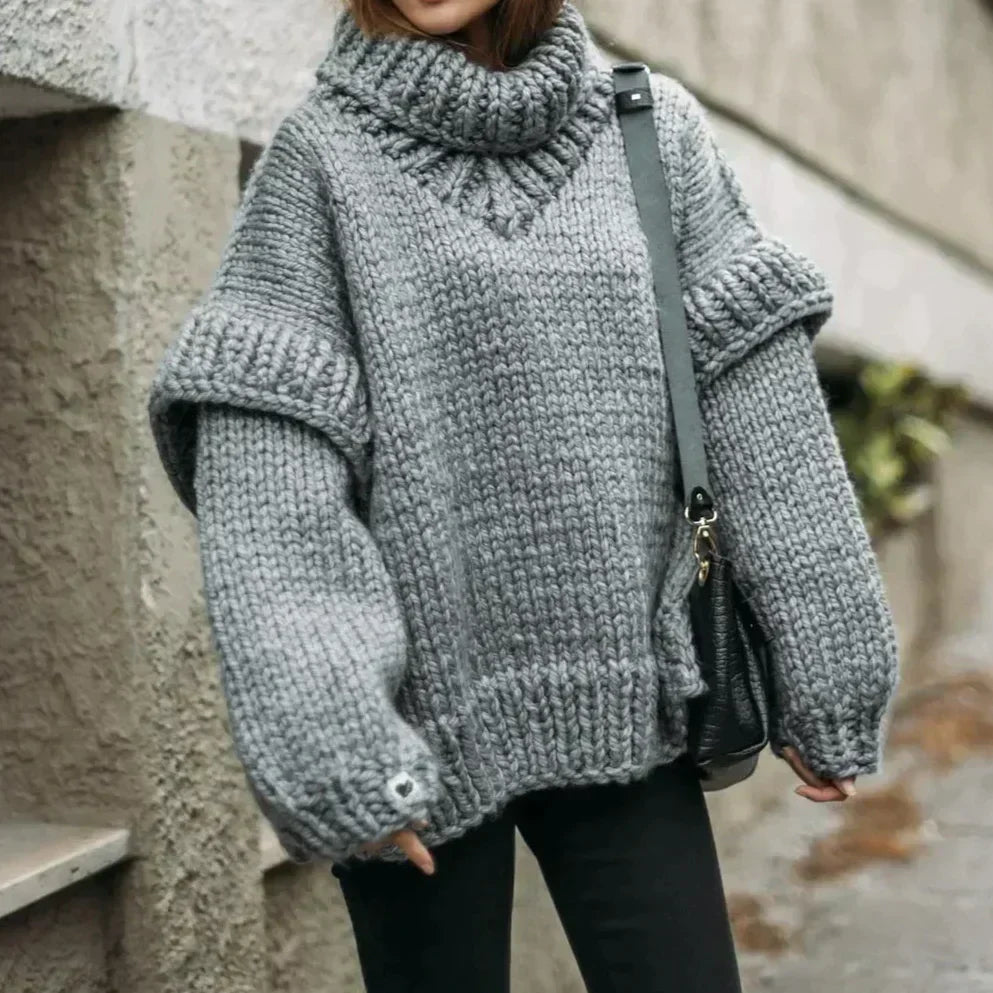 Pull Col Roulé Femme Confortable et Élégant pour Tous Les Jours - PanierRoyale