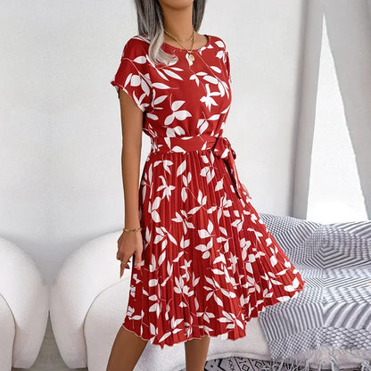 Robe Été Légère à Fleurs pour Femmes