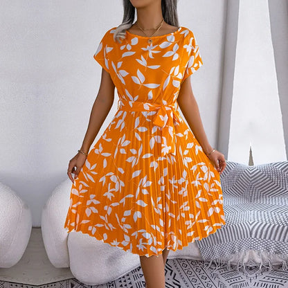 Robe Été Légère à Fleurs pour Femmes