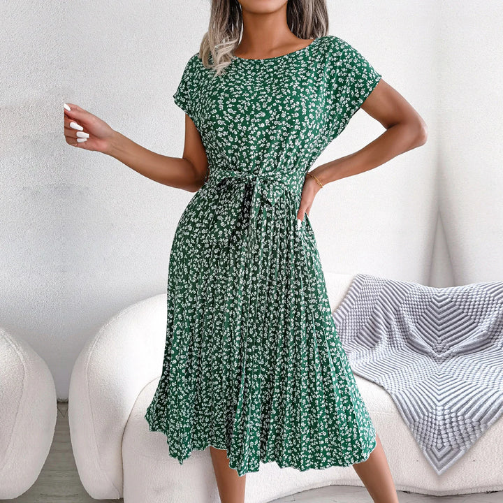 Robe Été Légère à Fleurs pour Femmes