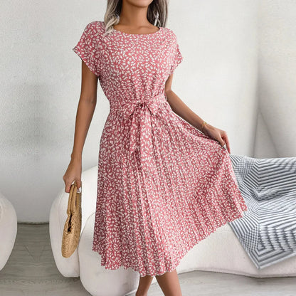 Robe Été Légère à Fleurs pour Femmes