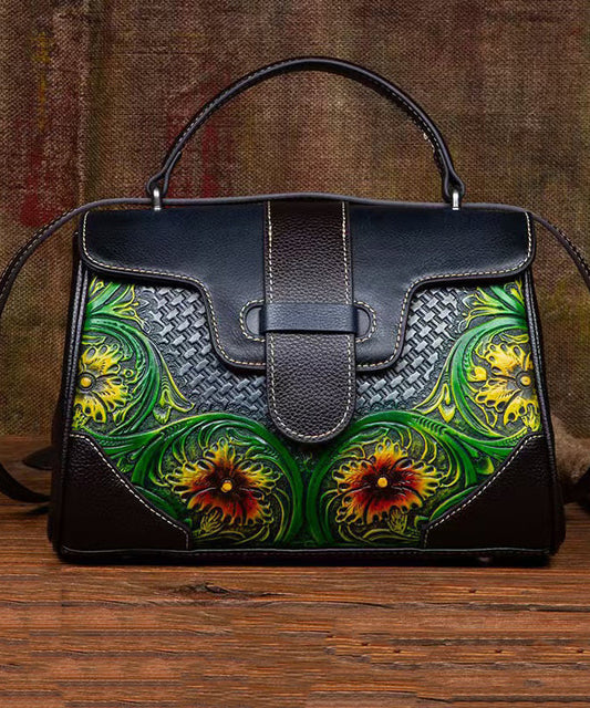 Sac à main classique en cuir gris femme élégant - EasyApparels