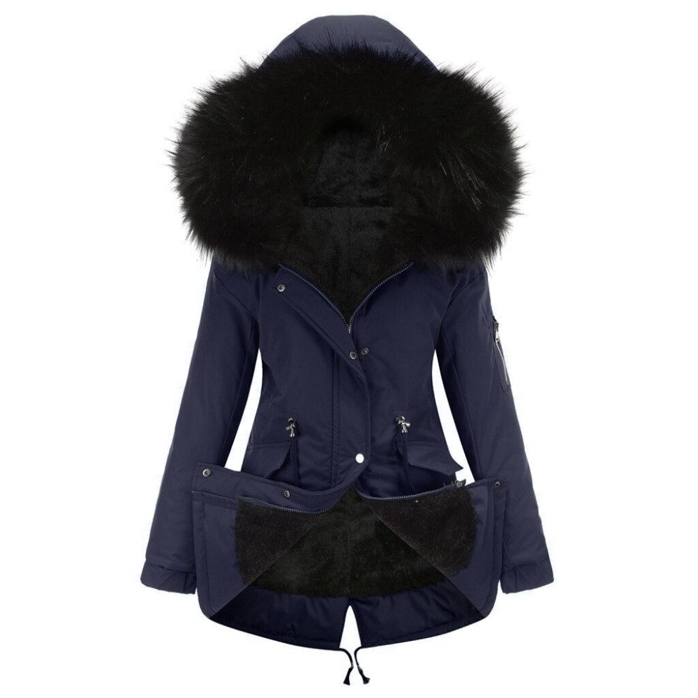 Parka Hiver Élégant avec Poches Pratiques