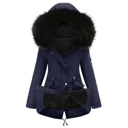 Parka Hiver Élégant avec Poches Pratiques