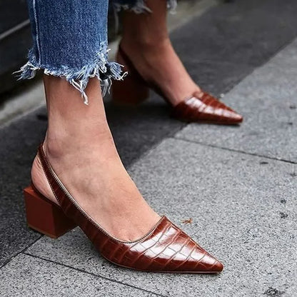 Escarpins Printemps Femme à Talon Bloc Élégants