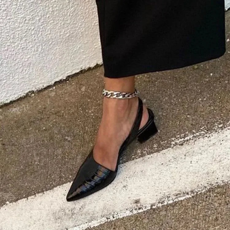 Escarpins Printemps Femme à Talon Bloc Élégants