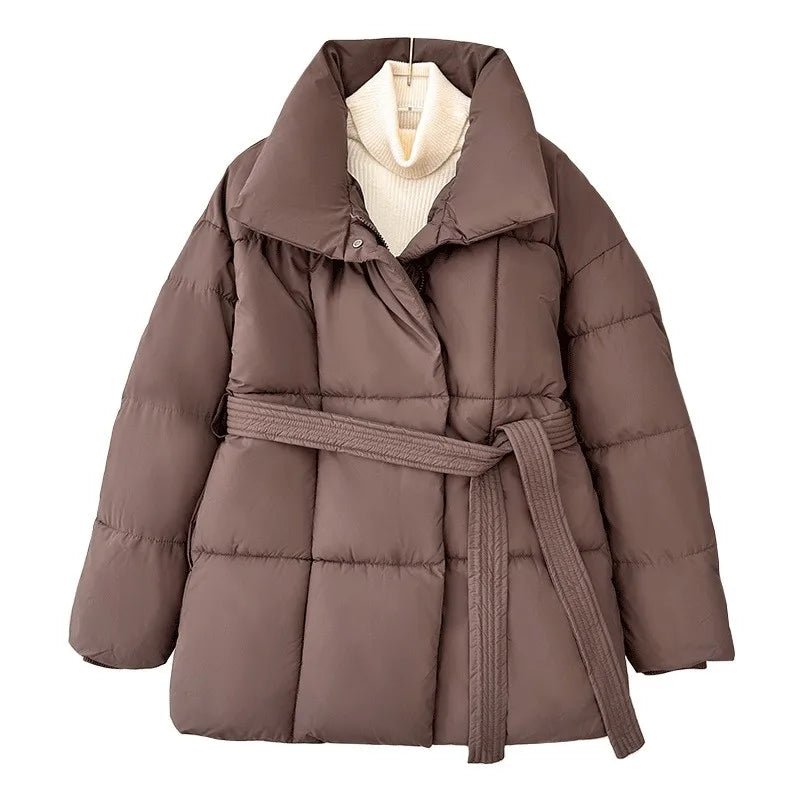 Manteau Hiver Femme à Ceinture Élégant