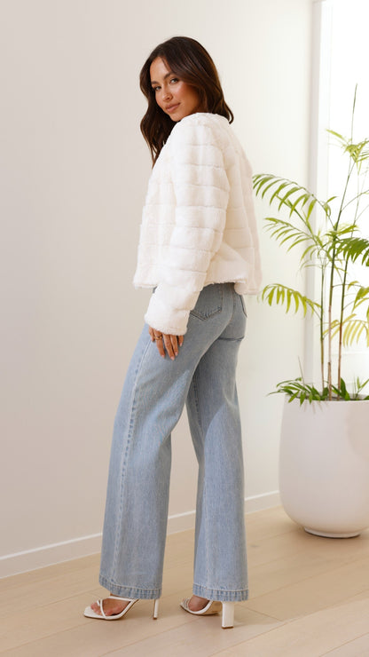 Veste femme décontractée à fermeture ouverte