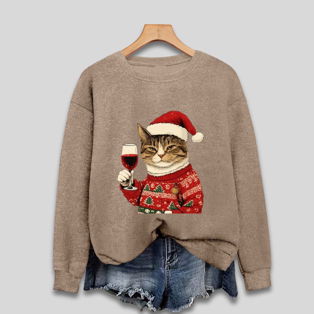 Pull de Noël Rouge Bordeaux Très Doux
