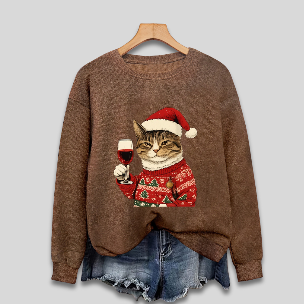 Pull de Noël Rouge Bordeaux Très Doux
