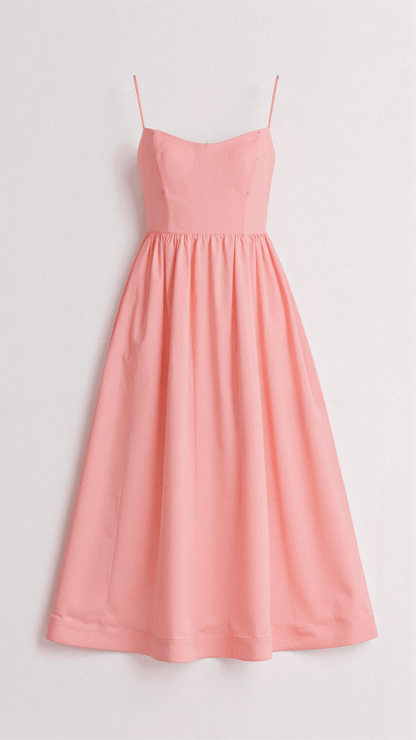 Robe femme mi-longue ascot élégante