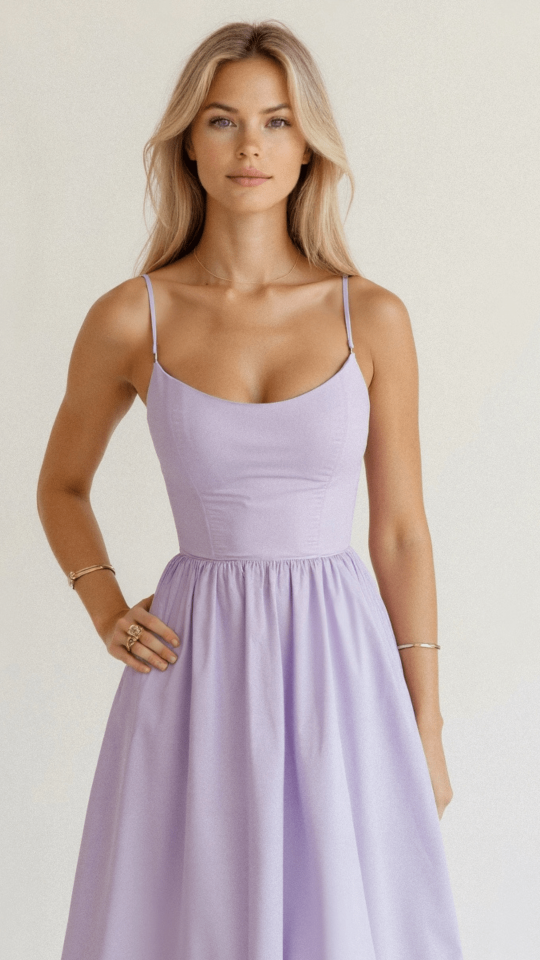 Robe femme mi-longue ascot élégante