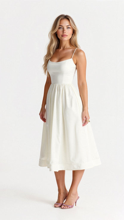 Robe femme mi-longue ascot élégante - BerlinGlamour
