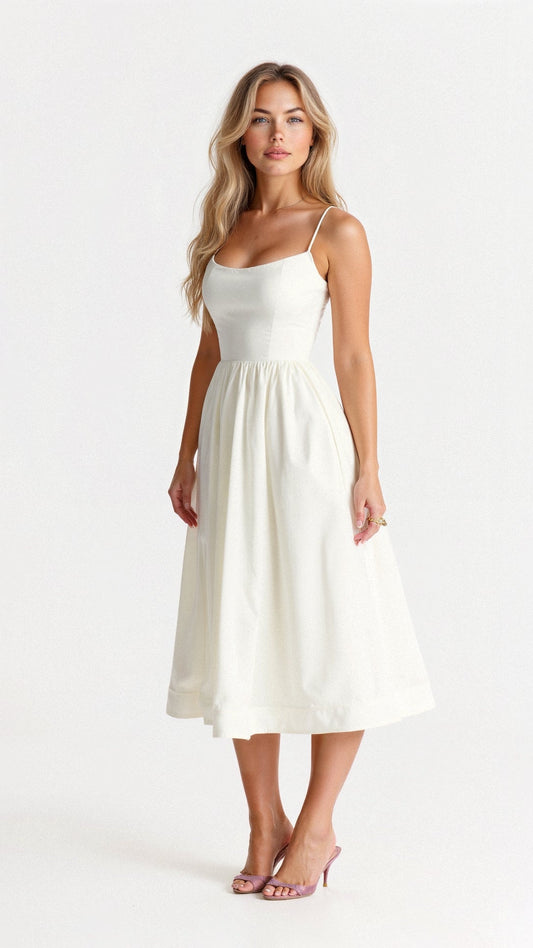 Robe femme mi-longue ascot élégante - BerlinGlamour