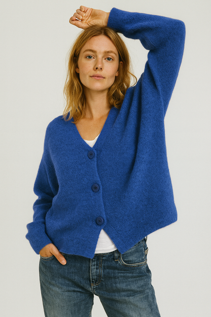 Cardigan Femme Décontracté à Boutons