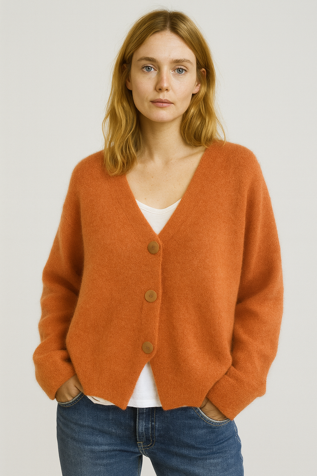 Cardigan Femme Décontracté à Boutons - BerlinGlamour