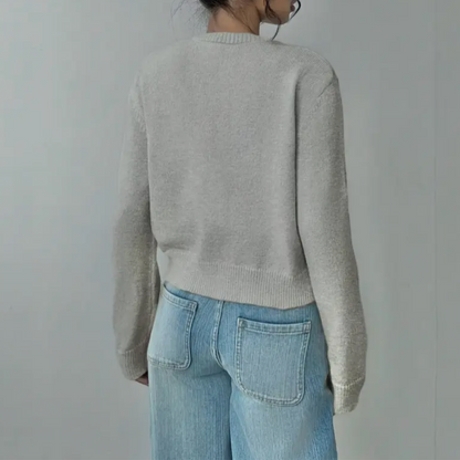 Cardigan Femme Printemps Élégant avec Col et Boutons