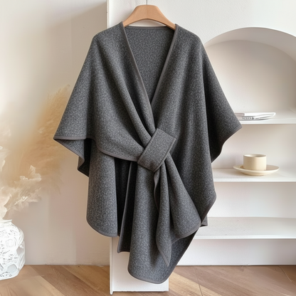 Gilet Femme Cintré à Ceinture avec Drapé Élégant