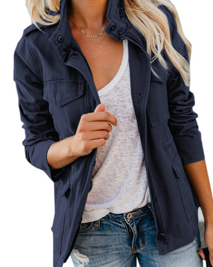 Veste Femme Militaire Style Manches Longues Tactique