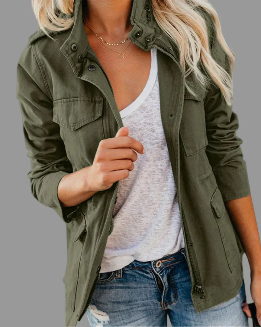 Veste Femme Militaire Style Manches Longues Tactique - PanierRoyale