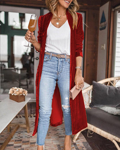 Cardigan Femme Manches Longues Décontracté