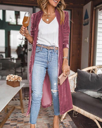 Cardigan Femme Manches Longues Décontracté