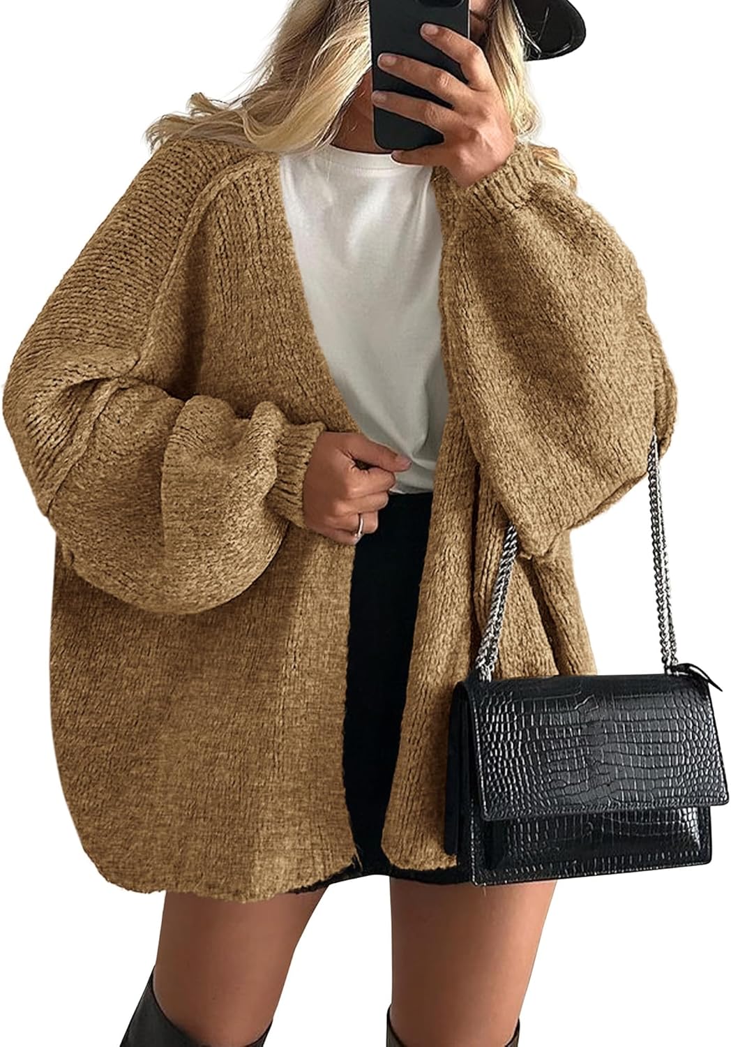 Cardigan Femme Tricot Crochet Printemps