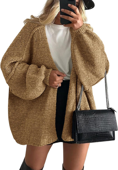Cardigan Femme Tricot Crochet Printemps