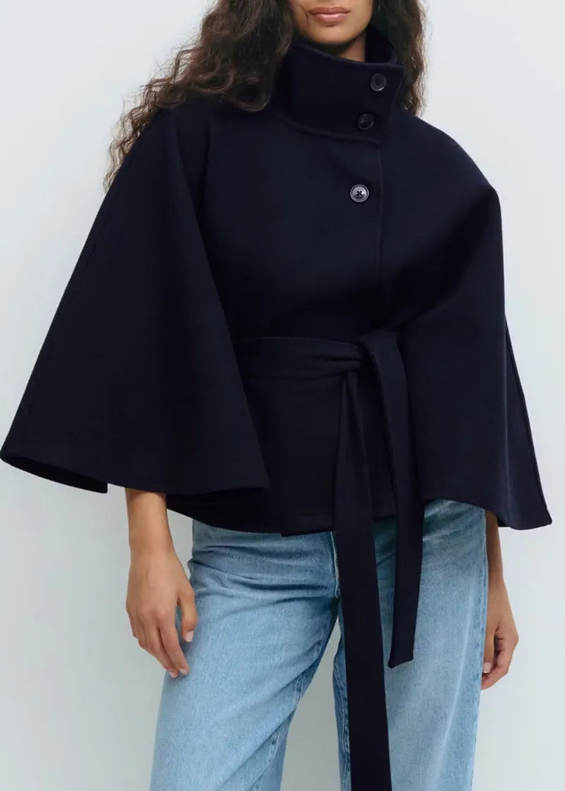 Manteau Capuchon Femme Printemps Élégant avec Ceinture