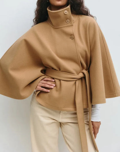 Manteau Capuchon Femme Printemps Élégant avec Ceinture - BerlinGlamour