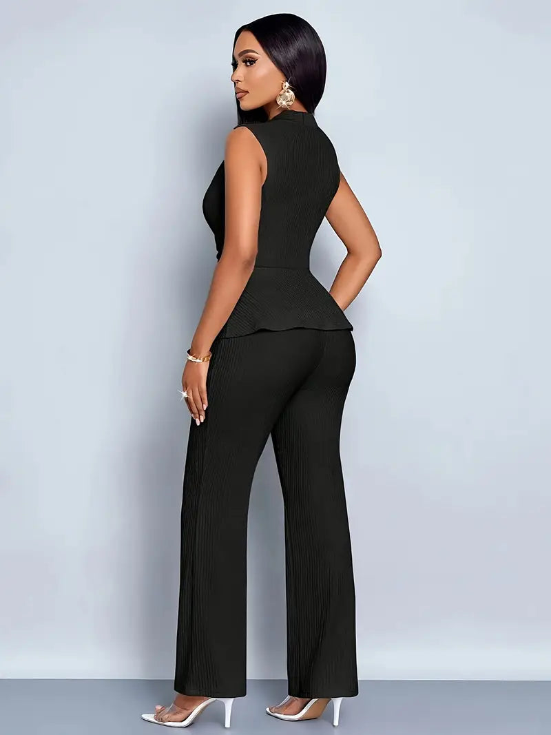 Ensemble Top et Pantalon Femme Été Décontracté