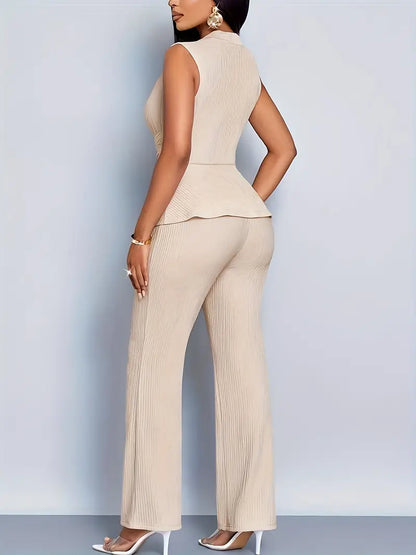 Ensemble Top et Pantalon Femme Été Décontracté