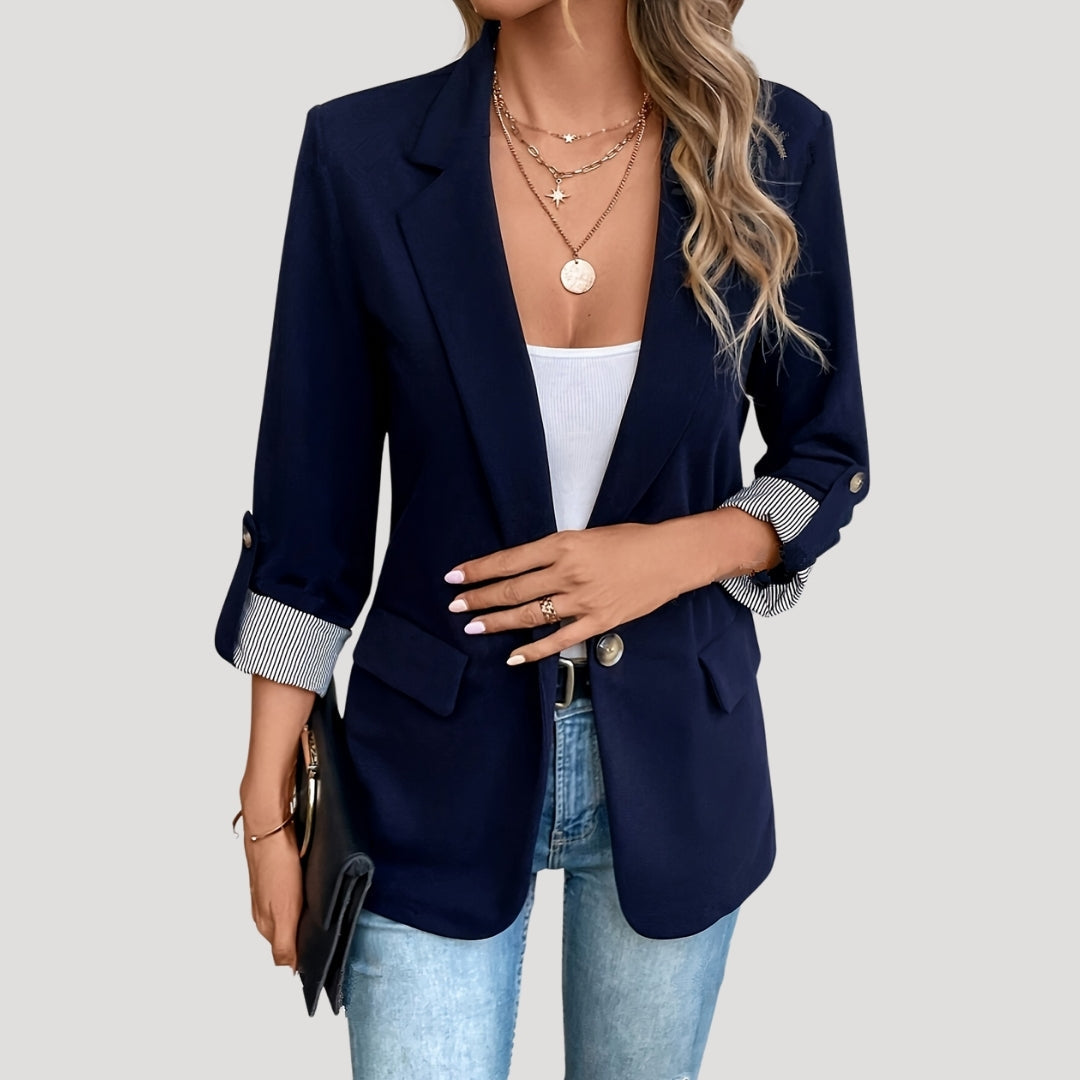 Blazer Femme Tailleur Slim Fit Manches Courtes - BerlinGlamour