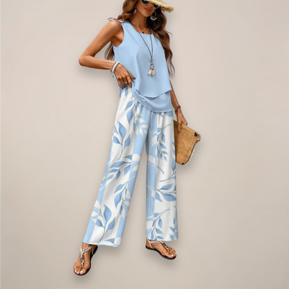 Ensemble Top et Pantalon Femme Décontracté