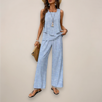 Ensemble Top et Pantalon Femme Décontracté
