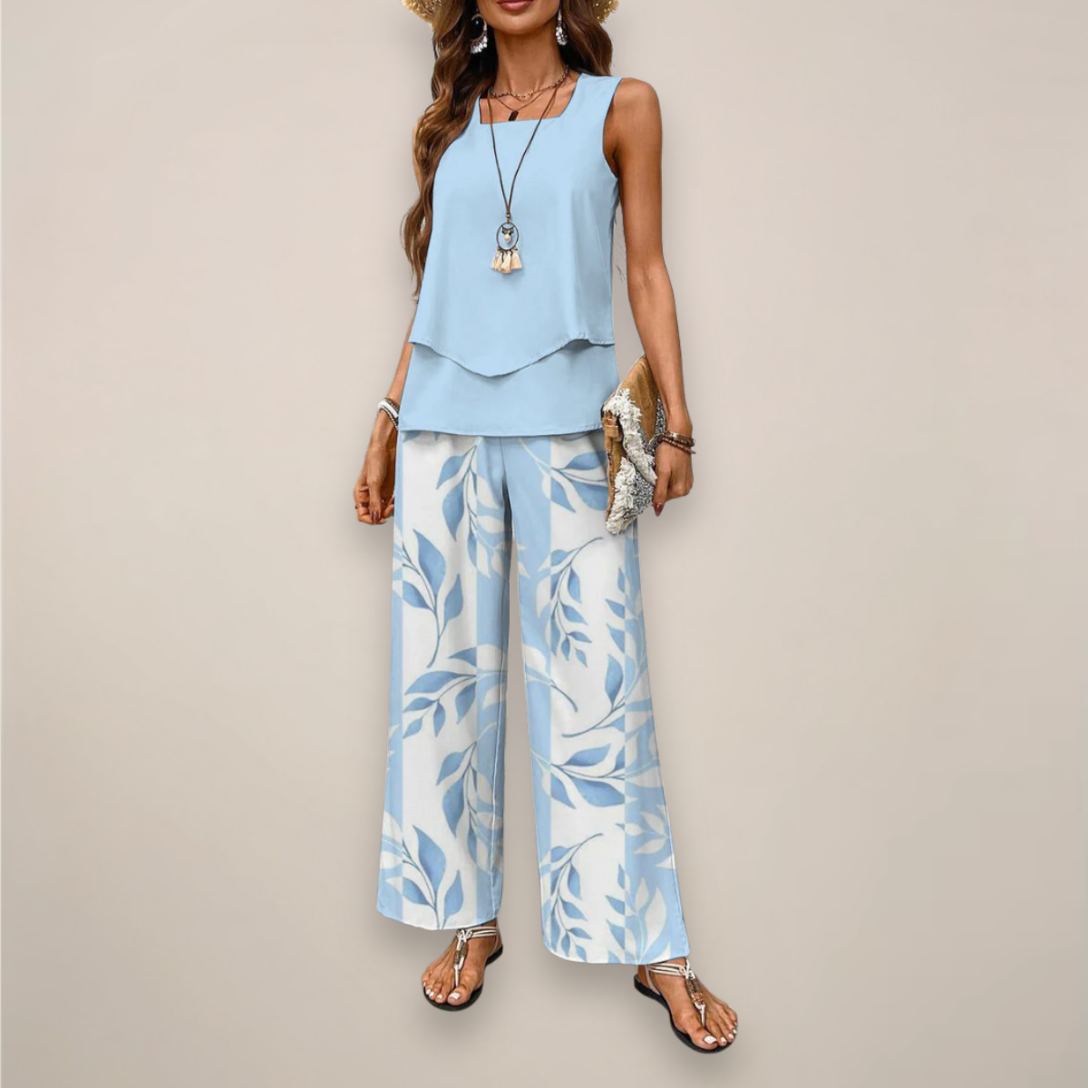 Ensemble Top et Pantalon Femme Décontracté - BerlinGlamour
