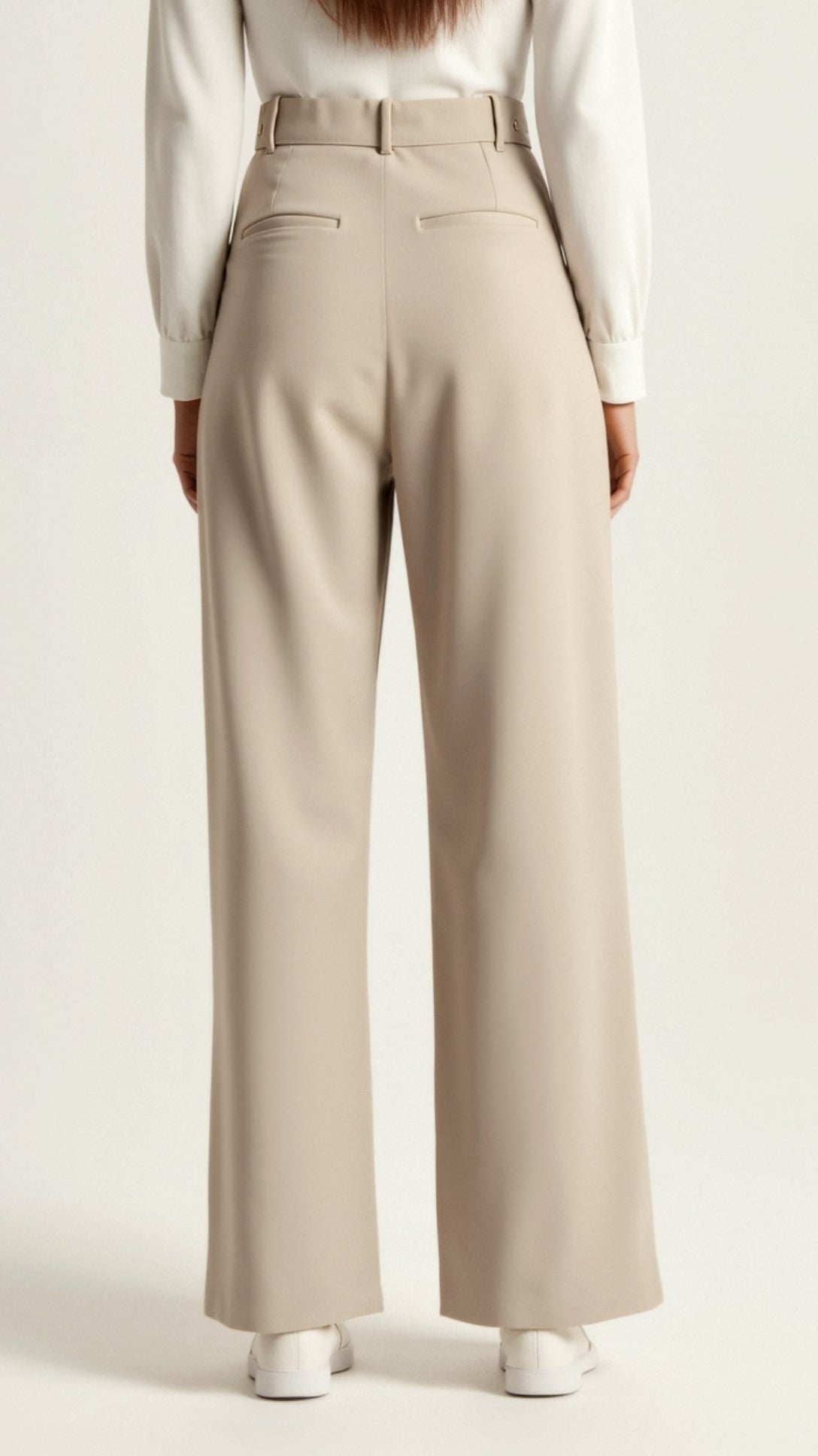 Pantalon Féminin Large Élastiqué Printemps