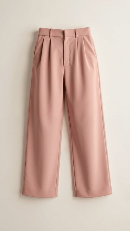 Pantalon Femme à Taille Haute et Jambes Larges