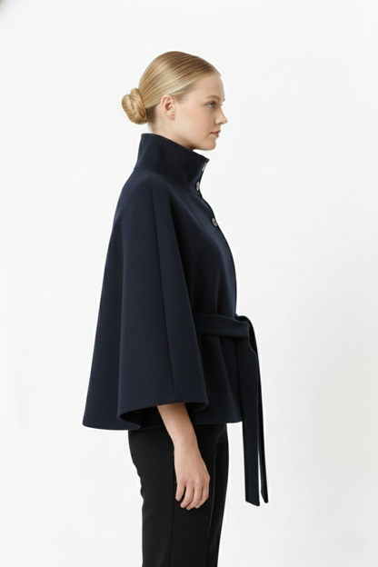 Manteau Femme Hiver Élégant à Capuchon et Ceinture