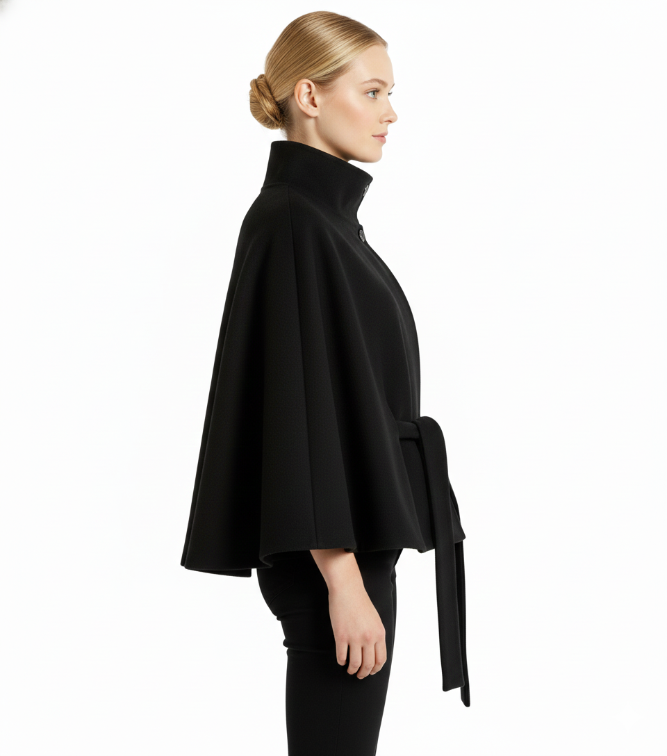 Manteau Femme Hiver Élégant à Capuchon et Ceinture