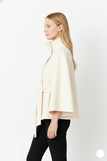 Manteau Femme Hiver Élégant à Capuchon et Ceinture
