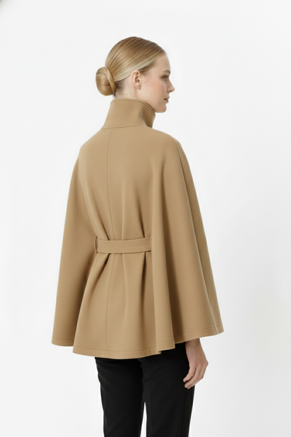 Manteau Femme Hiver Élégant à Capuchon et Ceinture