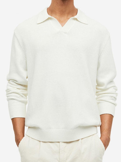Pull à Col Ouvrant Élégant pour Homme