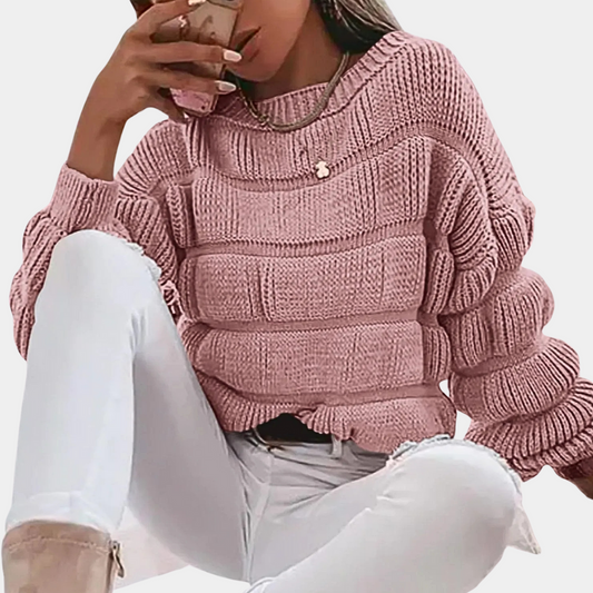 Pull Femme Tricoté Élégant et Doux - PanierRoyale