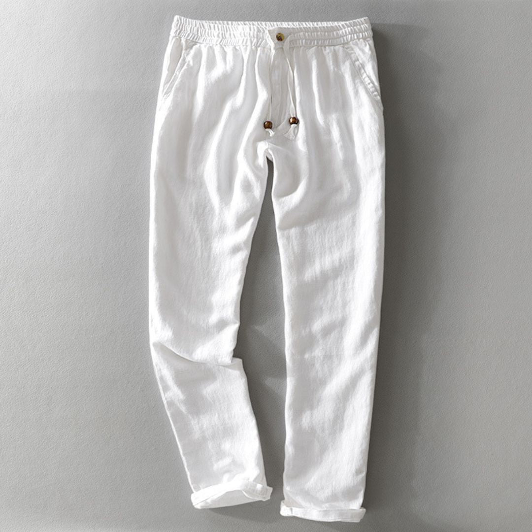 Pantalon Lin Élastique Homme